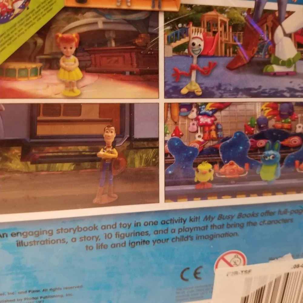 Disney Pixar Toy Story 4 My Busy Books Playset Woody Buzz Forky Activity Kit